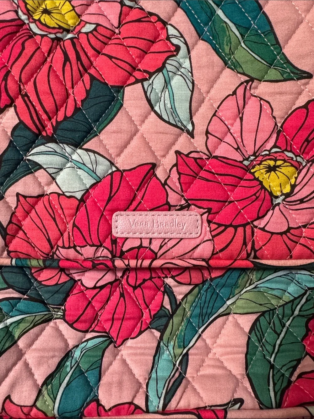 Vera Bradley Messenger Bag Vintage Floral Laptop Compartment